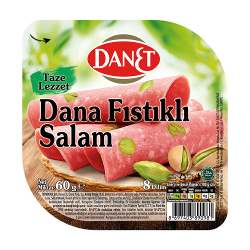 Tadımlık Dilimli Fıstıklı Salam 60 gr